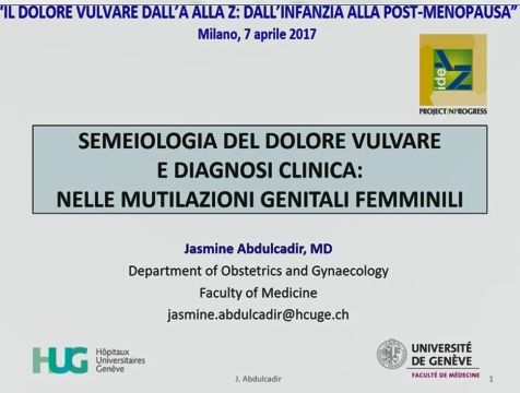 Semeiologia del dolore vulvare e diagnosi clinica: nelle mutilazioni genitali femminili